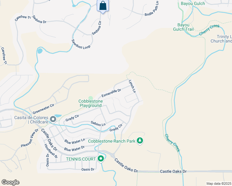 map of restaurants, bars, coffee shops, grocery stores, and more near 6911 Lynch Lane in Castle Rock