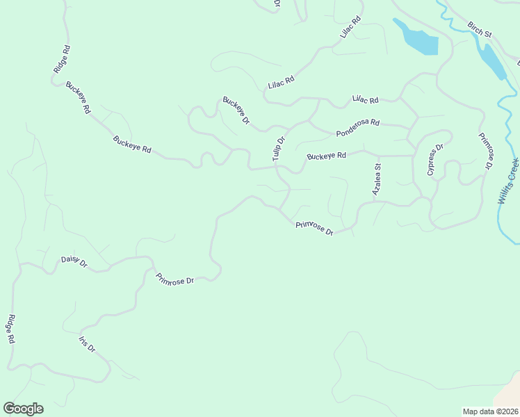 map of restaurants, bars, coffee shops, grocery stores, and more near 3282 Primrose Drive in Willits