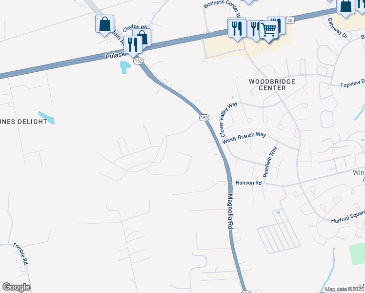 map of restaurants, bars, coffee shops, grocery stores, and more near 737 Managrass Drive in Joppatowne