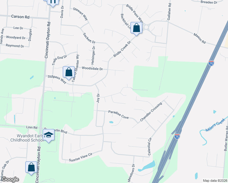 map of restaurants, bars, coffee shops, grocery stores, and more near 912 Walden Court in Monroe