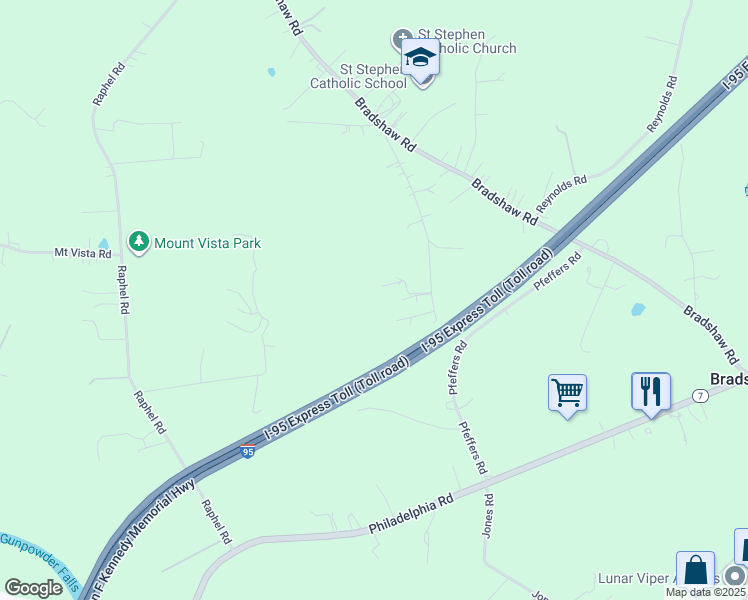 map of restaurants, bars, coffee shops, grocery stores, and more near 11020 Pfeffers Road in Kingsville