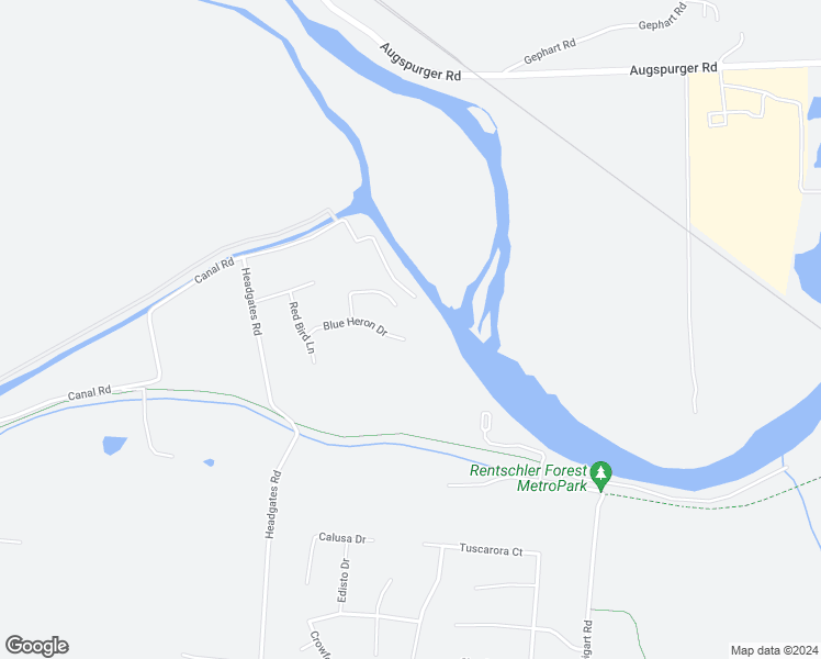 map of restaurants, bars, coffee shops, grocery stores, and more near 3066 Blue Heron Drive in Hamilton