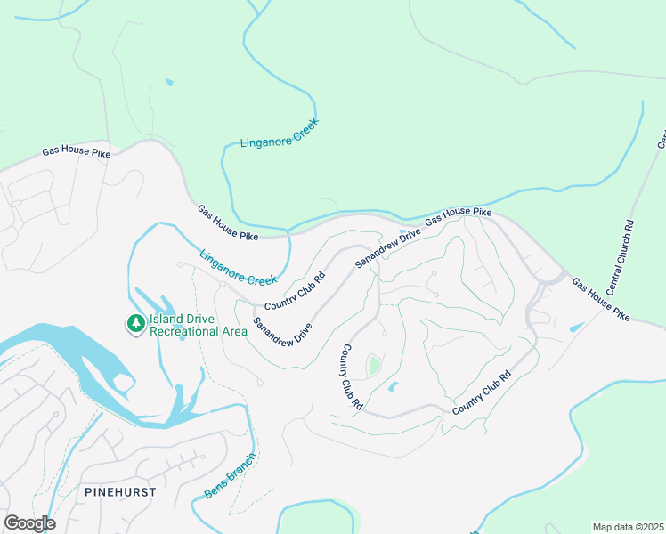 map of restaurants, bars, coffee shops, grocery stores, and more near 11013 Country Club Road in New Market