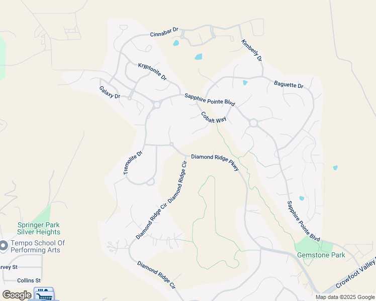 map of restaurants, bars, coffee shops, grocery stores, and more near 6810 Diamond Ridge Parkway in Castle Rock