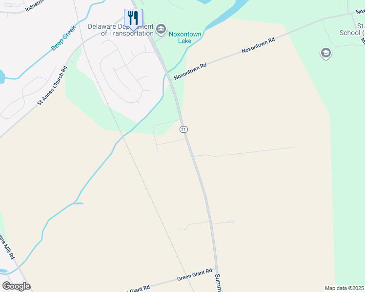 map of restaurants, bars, coffee shops, grocery stores, and more near 5482 Summit Bridge Road in Townsend