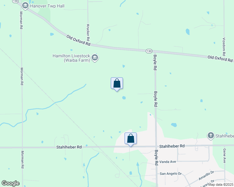 map of restaurants, bars, coffee shops, grocery stores, and more near 1421 Boyle Road in Hamilton