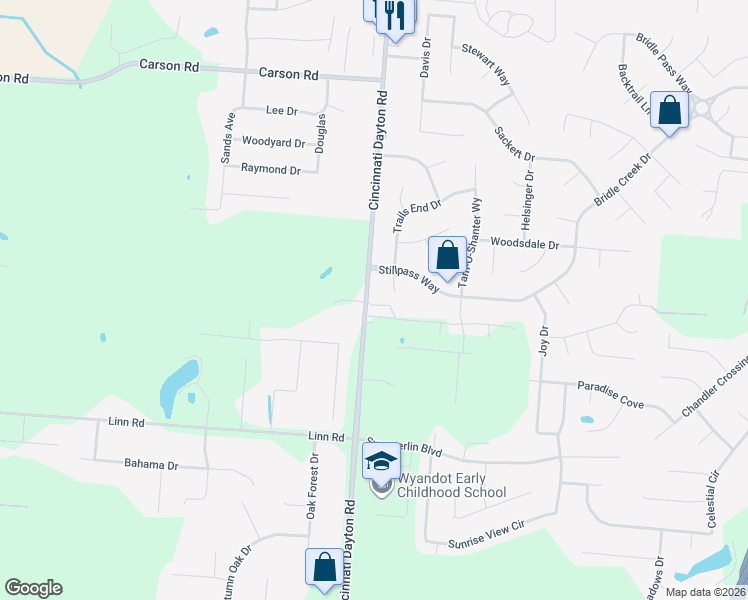 map of restaurants, bars, coffee shops, grocery stores, and more near 916 S Main St in Monroe