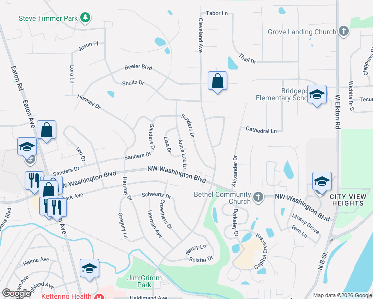 map of restaurants, bars, coffee shops, grocery stores, and more near 2 Lisa Drive in Hamilton