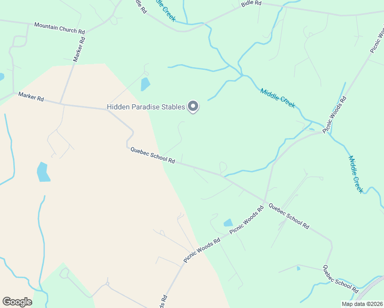 map of restaurants, bars, coffee shops, grocery stores, and more near 2218 Quebec School Road in Middletown