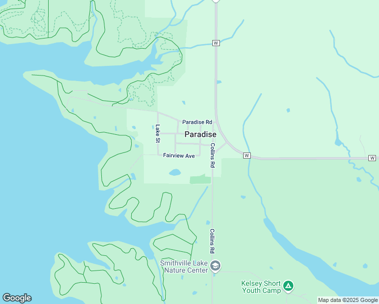 map of restaurants, bars, coffee shops, grocery stores, and more near 5210 Fairview Avenue in Smithville