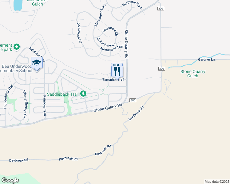 map of restaurants, bars, coffee shops, grocery stores, and more near 50 Silver Plume Dr in Battlement Mesa