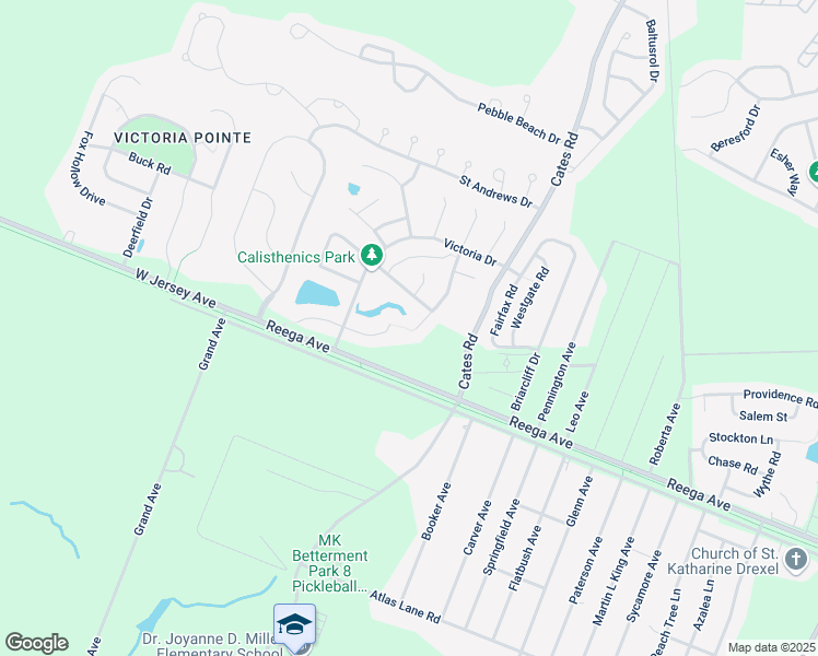 map of restaurants, bars, coffee shops, grocery stores, and more near 36 Northridge Drive in Hamilton