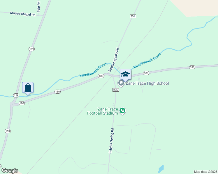 map of restaurants, bars, coffee shops, grocery stores, and more near 946 Ohio 180 in Kingston