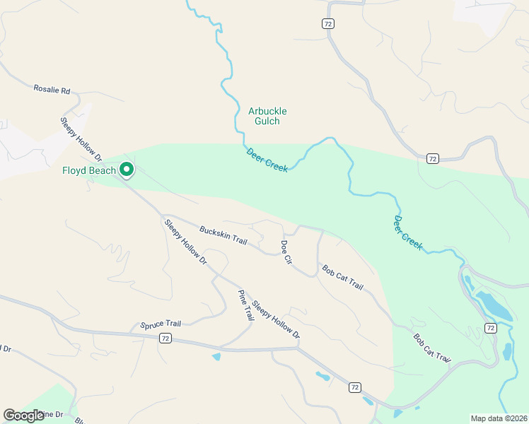 map of restaurants, bars, coffee shops, grocery stores, and more near 133 Catamount Lane in Bailey