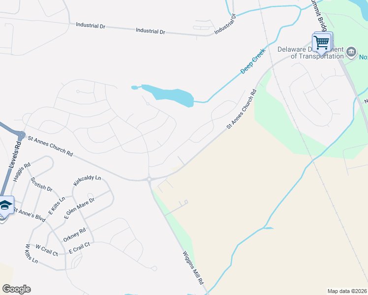 map of restaurants, bars, coffee shops, grocery stores, and more near 236 Anglesey Drive in Middletown