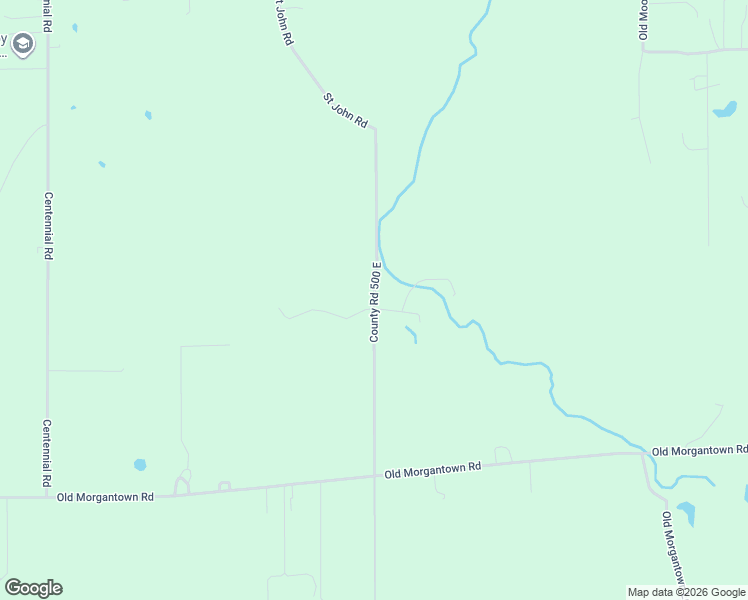 map of restaurants, bars, coffee shops, grocery stores, and more near County Road 500 East in Morgan County