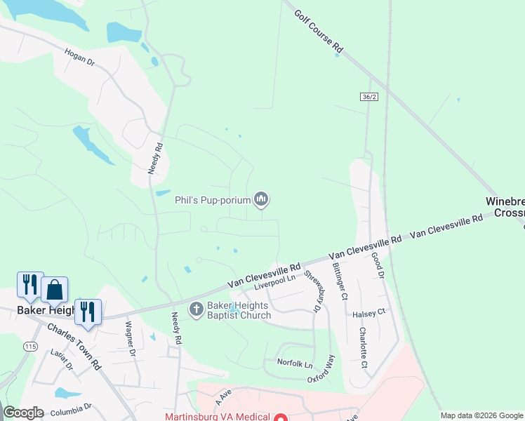 map of restaurants, bars, coffee shops, grocery stores, and more near 117 Dunster Street in Berkeley County