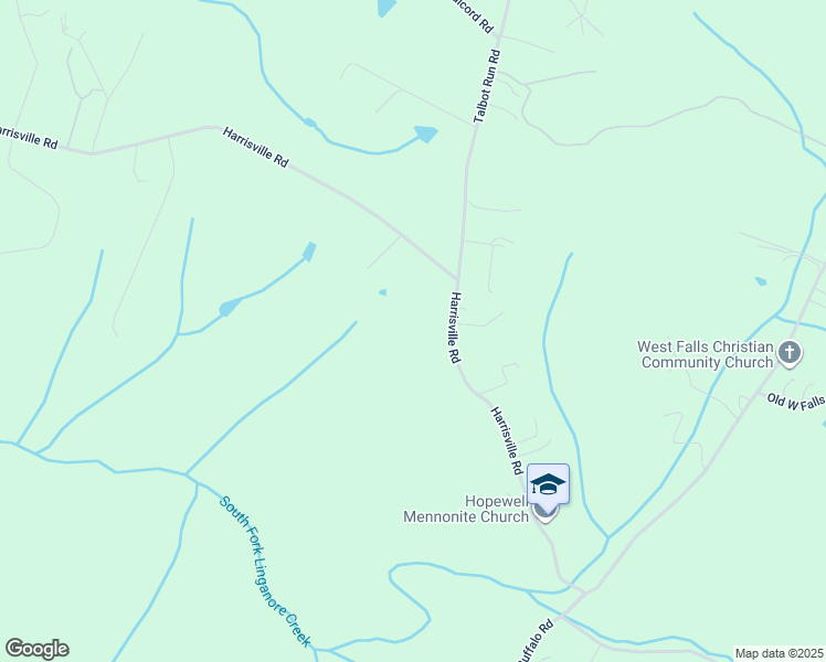 map of restaurants, bars, coffee shops, grocery stores, and more near 14716 Harrisville Road in Mount Airy