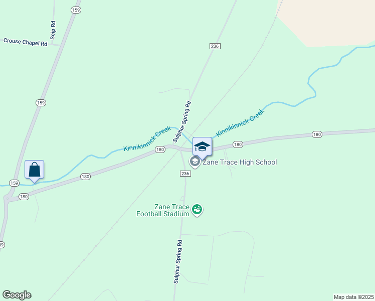map of restaurants, bars, coffee shops, grocery stores, and more near 946 Ohio 180 in Kingston