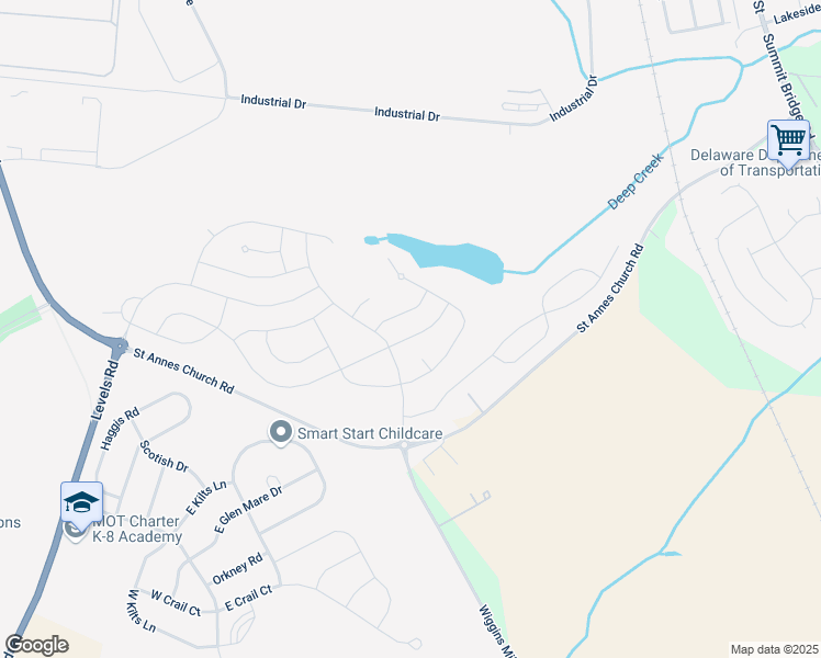 map of restaurants, bars, coffee shops, grocery stores, and more near 479 Goodwick Drive in Middletown