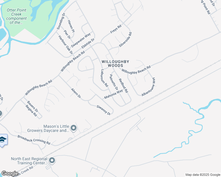 map of restaurants, bars, coffee shops, grocery stores, and more near 211 Laburnum Road in Edgewood