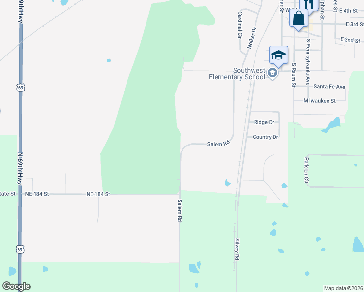 map of restaurants, bars, coffee shops, grocery stores, and more near 700 Salem Road in Lawson