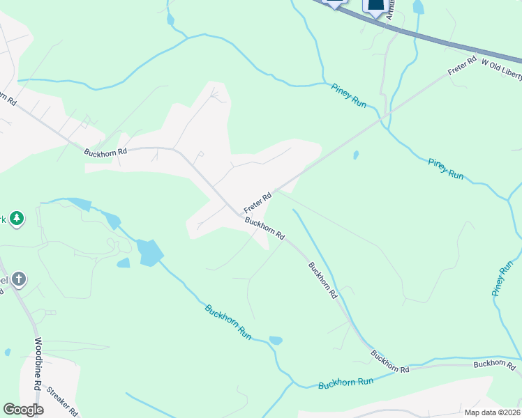 map of restaurants, bars, coffee shops, grocery stores, and more near 5269 Freter Road in Sykesville