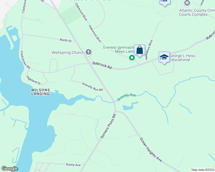 map of restaurants, bars, coffee shops, grocery stores, and more near 5025 Somers Point Road in Hamilton