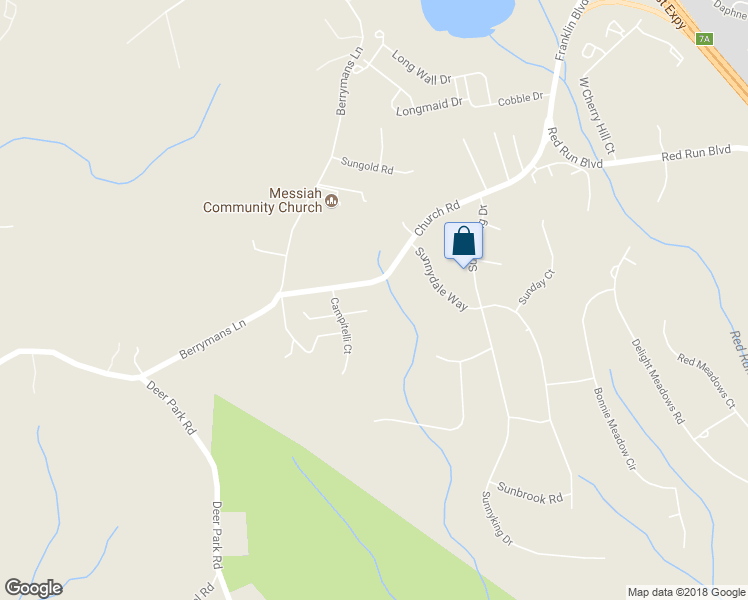 map of restaurants, bars, coffee shops, grocery stores, and more near 3 Campitelli Court in Reisterstown