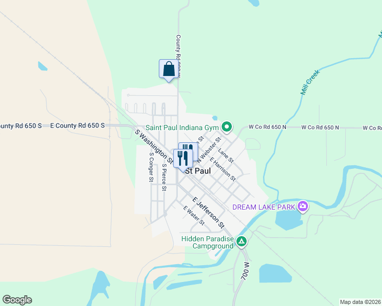 map of restaurants, bars, coffee shops, grocery stores, and more near 101 East Franklin Street in Saint Paul