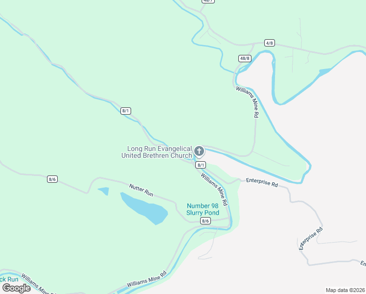 map of restaurants, bars, coffee shops, grocery stores, and more near Williams Mine Road in Worthington