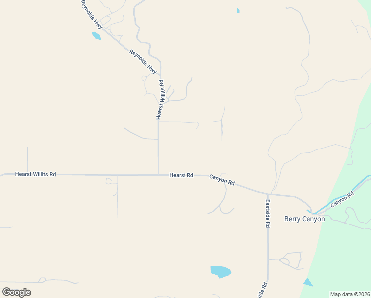 map of restaurants, bars, coffee shops, grocery stores, and more near 3611 Hearst Road in Willits