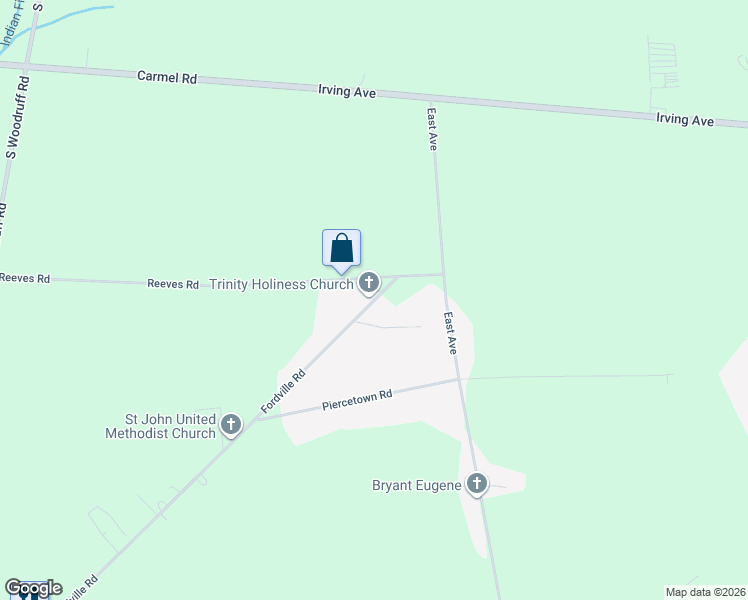 map of restaurants, bars, coffee shops, grocery stores, and more near 768 Fordville Road in Bridgeton