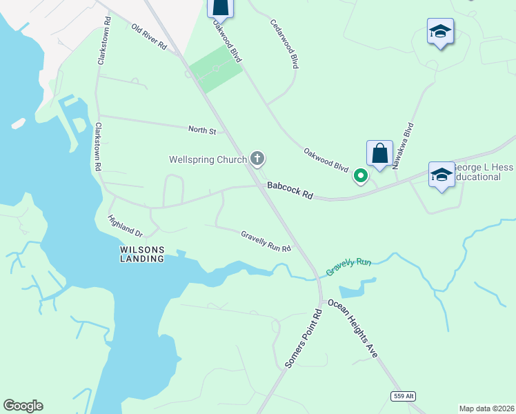 map of restaurants, bars, coffee shops, grocery stores, and more near 5067 Somers Point Road in Hamilton