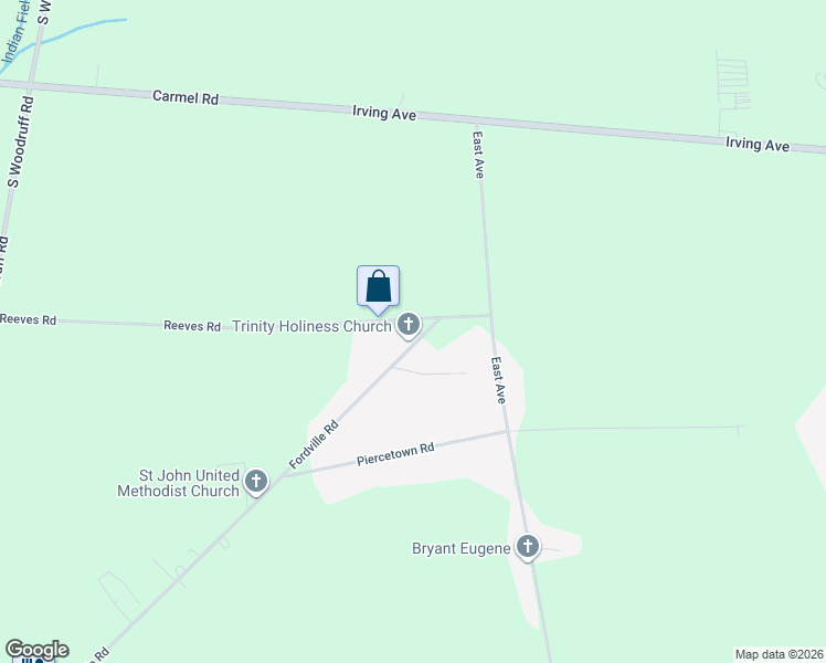 map of restaurants, bars, coffee shops, grocery stores, and more near 768 Fordville Road in Bridgeton