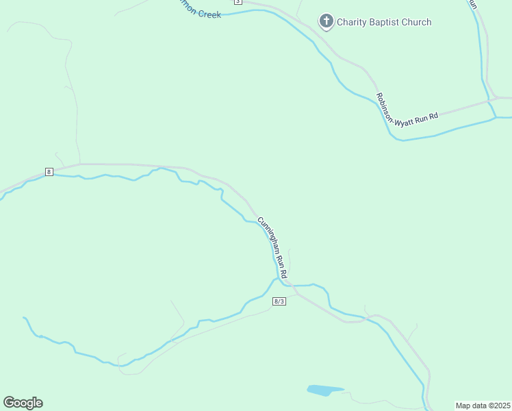 map of restaurants, bars, coffee shops, grocery stores, and more near County Route 8 in Harrison County