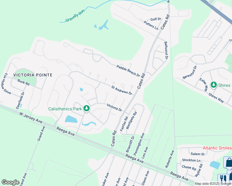map of restaurants, bars, coffee shops, grocery stores, and more near 20 Hilltop Circle in Hamilton