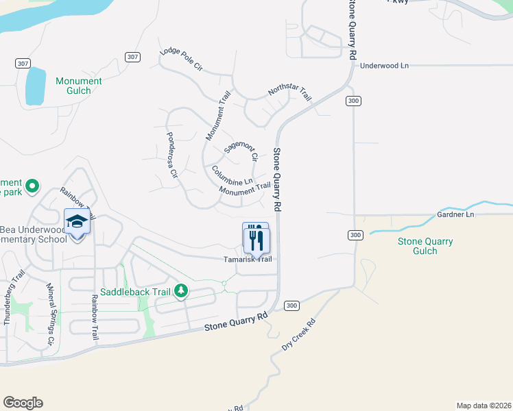 map of restaurants, bars, coffee shops, grocery stores, and more near 12 Cactus Court in Parachute