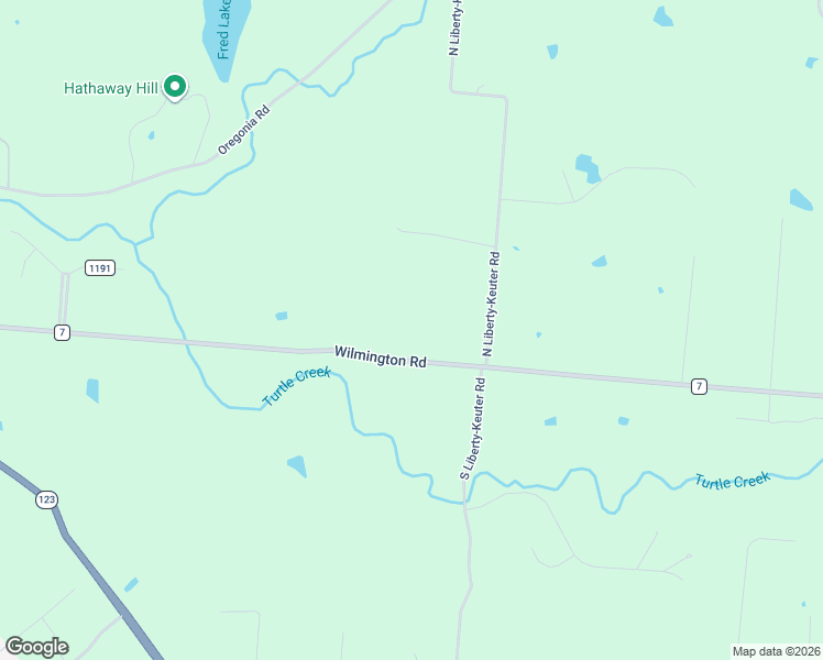 map of restaurants, bars, coffee shops, grocery stores, and more near 2346 Wilmington Road in Lebanon