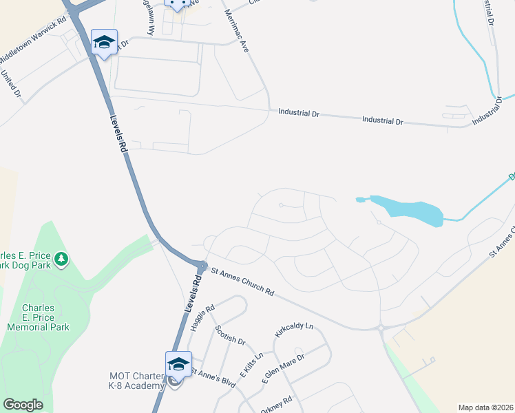 map of restaurants, bars, coffee shops, grocery stores, and more near 1016 Applecross Drive in Middletown