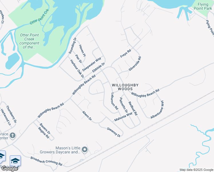 map of restaurants, bars, coffee shops, grocery stores, and more near 354 Laburnum Road in Edgewood