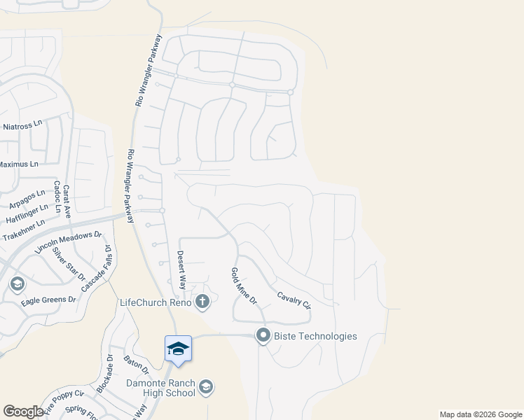 map of restaurants, bars, coffee shops, grocery stores, and more near 2805 Tobiano Drive in Reno
