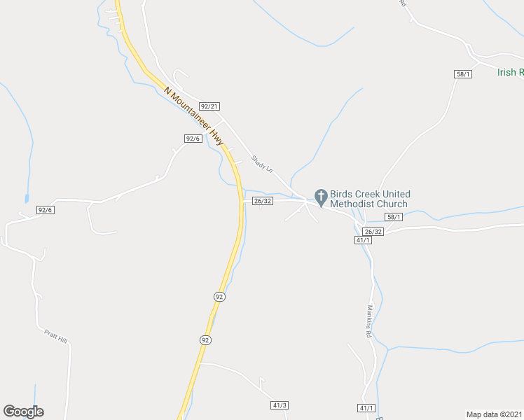 map of restaurants, bars, coffee shops, grocery stores, and more near 36 Birds Creek Road in Newburg