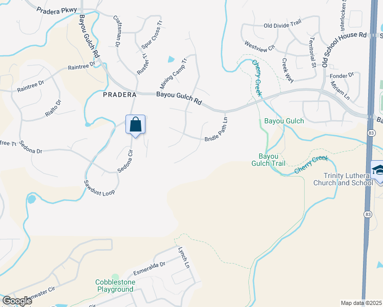 map of restaurants, bars, coffee shops, grocery stores, and more near 4872 Wagontrail Court in Parker