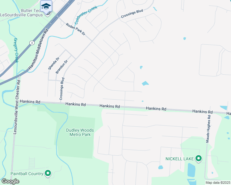 map of restaurants, bars, coffee shops, grocery stores, and more near 5676 Hamilton Middletown Road in Middletown