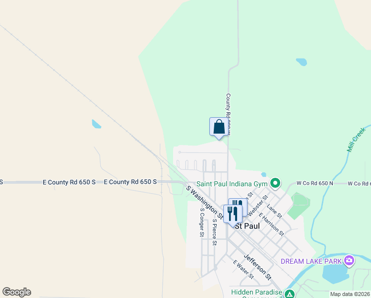 map of restaurants, bars, coffee shops, grocery stores, and more near 302 First Street in Saint Paul