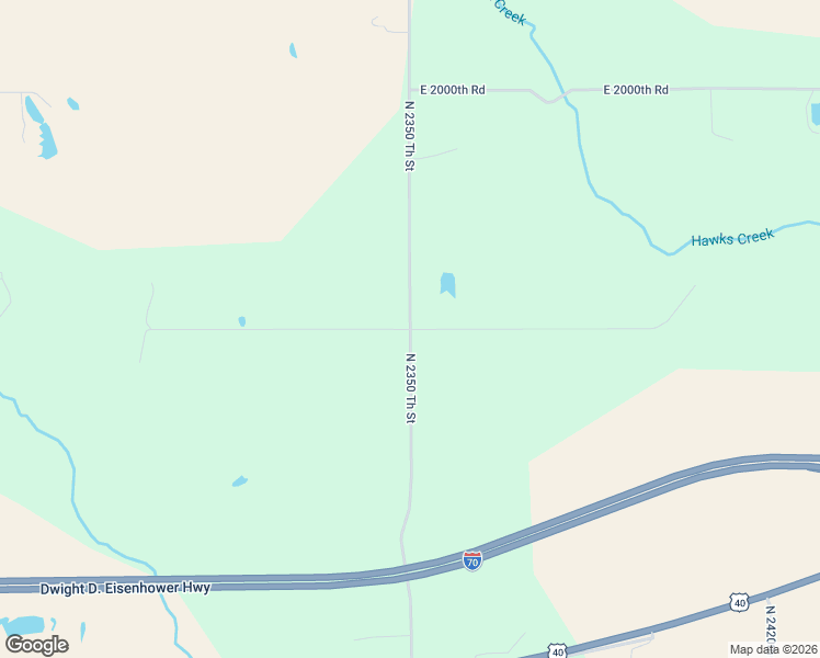 map of restaurants, bars, coffee shops, grocery stores, and more near East 1950th Road in Dennison