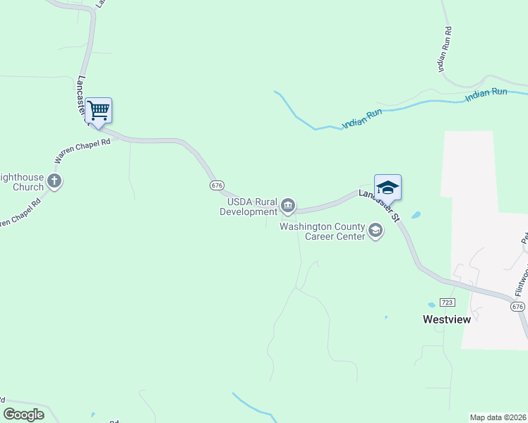 map of restaurants, bars, coffee shops, grocery stores, and more near 21260 Ohio 676 in Marietta