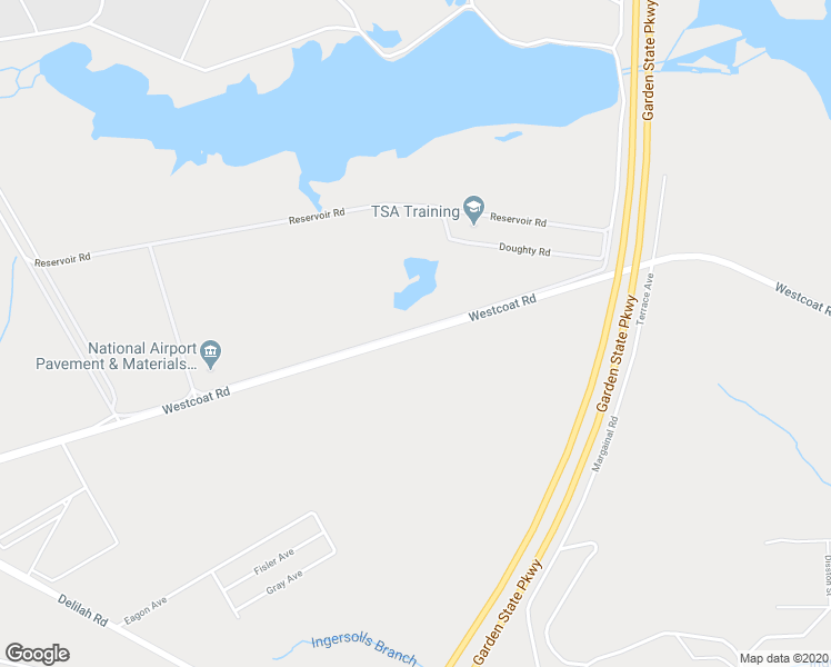 map of restaurants, bars, coffee shops, grocery stores, and more near Westcoat Road in Egg Harbor Township