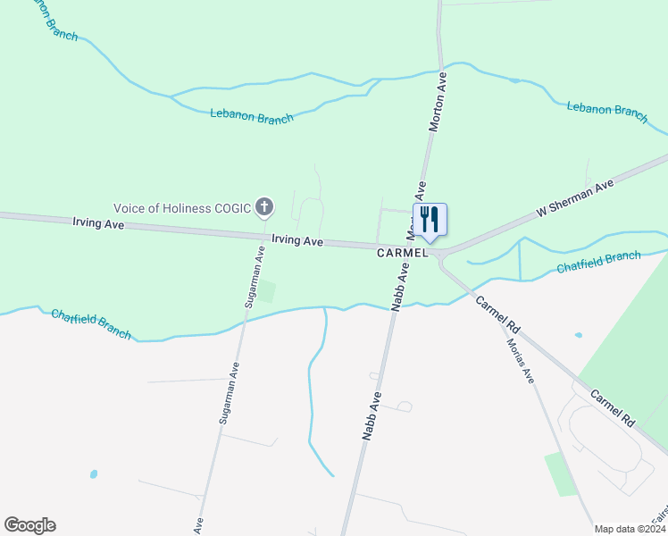 map of restaurants, bars, coffee shops, grocery stores, and more near 551 Irving Avenue in Millville